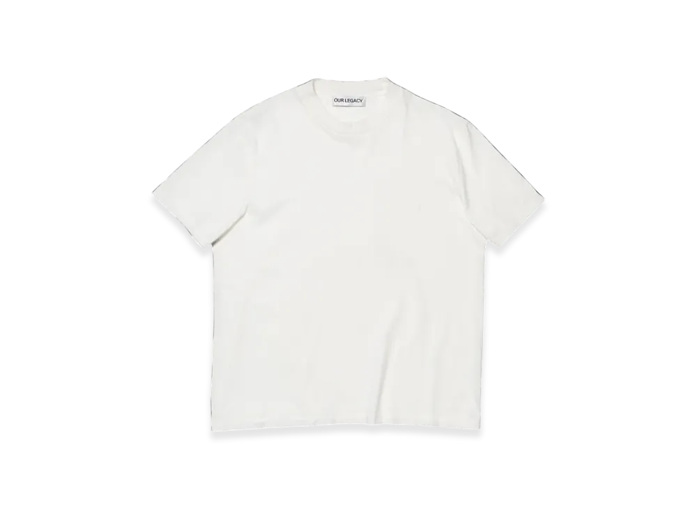 OUR LEGACY Box T-Shirt "White Yin Yang Embroidery"