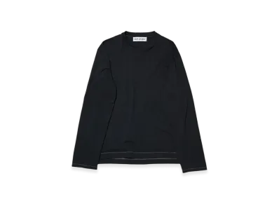 OUR LEGACY Box Longsleeve T-Shirt "Black Yin Yang Embroidery"