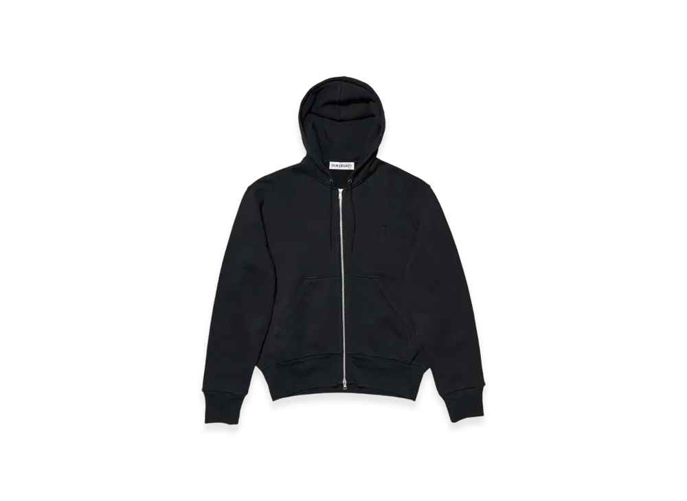 OUR LEGACY Zip Hood "Black Yin Yang Embroidery"