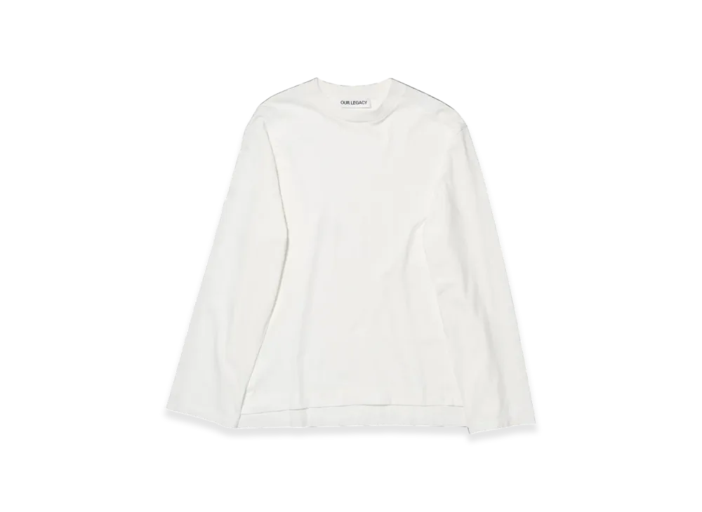OUR LEGACY Box Longsleeve T-Shirt "White Yin Yang Embroidery"