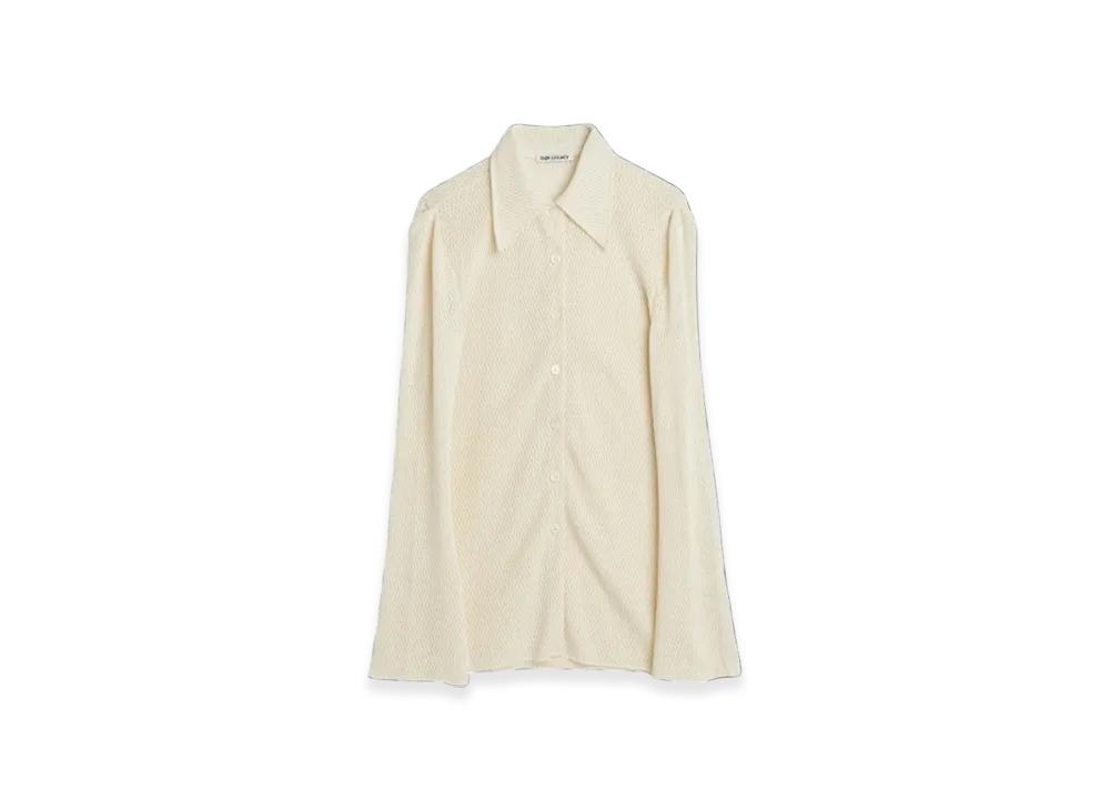 OUR LEGACY Women's Hollow Shirt "Ecru Sparse Cotton"
