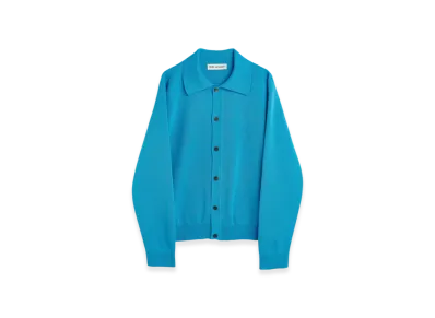 OUR LEGACY Evening Polo Performance Poly "Circuit Blue"