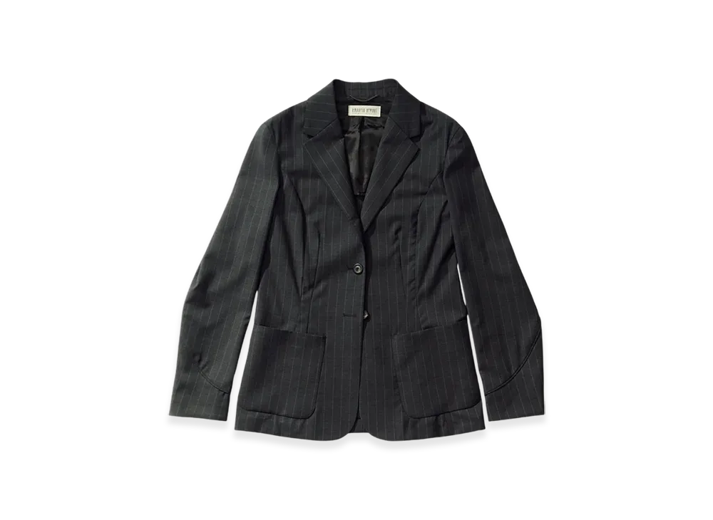 OUR LEGACY Women's Work Shop x Emporio Armani Icona Blazer "Linea Di Gesso Wool"