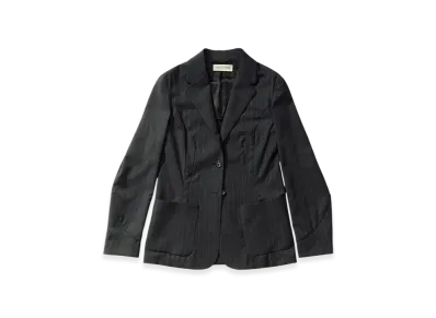 OUR LEGACY Women's Work Shop x Emporio Armani Icona Blazer "Linea Di Gesso Wool"