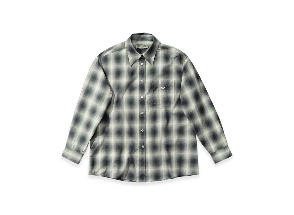 OUR LEGACY Women's Work Shop x Emporio Armani Preziosa Shirt "Notte Chiara Check"