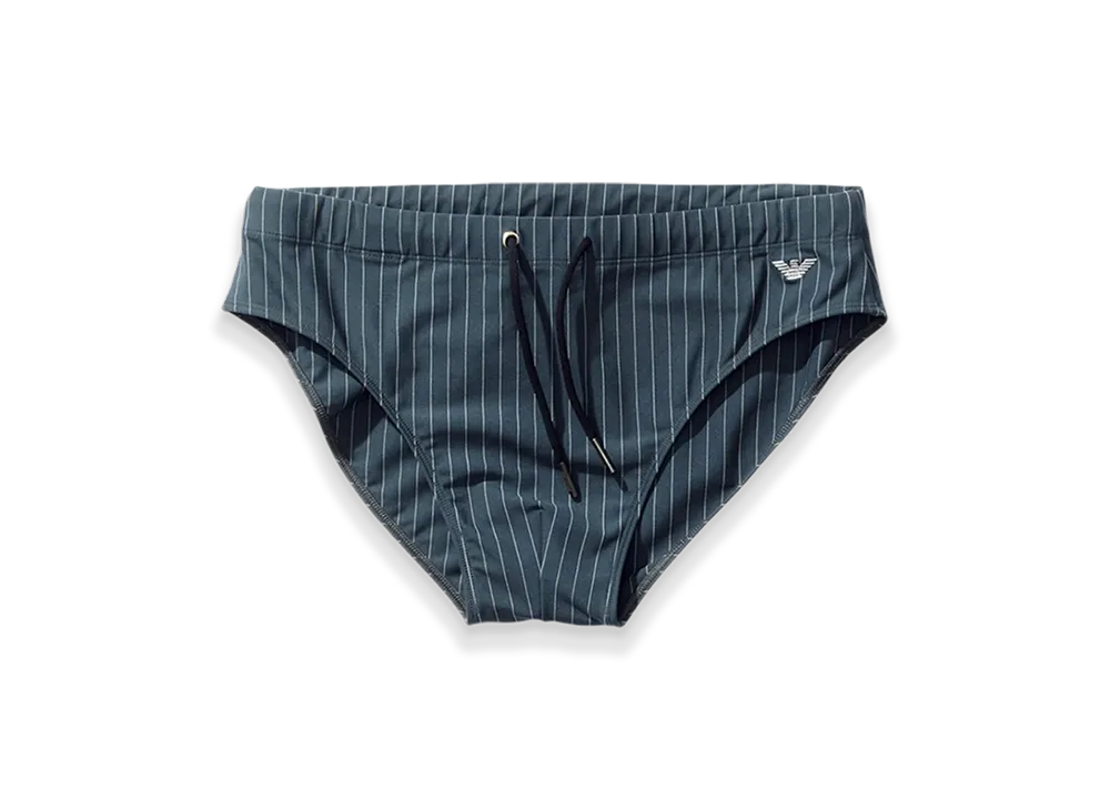 OUR LEGACY Work Shop x Emporio Armani Pyla Briefs "Liguria Pinstripe"