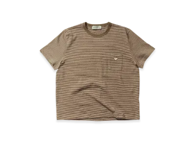 OUR LEGACY Work Shop x Emporio Armani Tasca T-Shirt "Macchiato Stripe"
