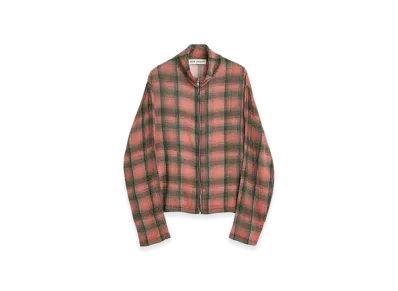 OUR LEGACY Shrunken Full zip Polo Jacket "Big Lumbercheck Print"