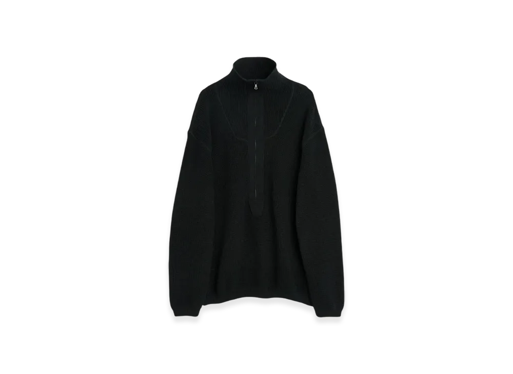 OUR LEGACY Knitted Anorak Bio Resurrect Poly "Black"