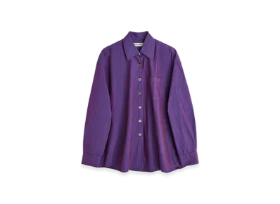 OUR LEGACY Borrowed Shirt Parachute Poplin "Blackcurrant"