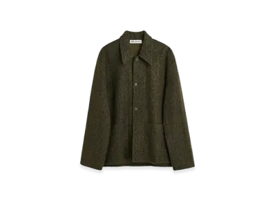 OUR LEGACY Haven Jacket Fuzz Wool "Black Moss"