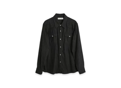 OUR LEGACY Frontier Shirt "Black Chalk Stripe"