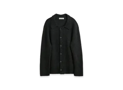OUR LEGACY Big Cardigan Funky Acrylic "Shadow Black"