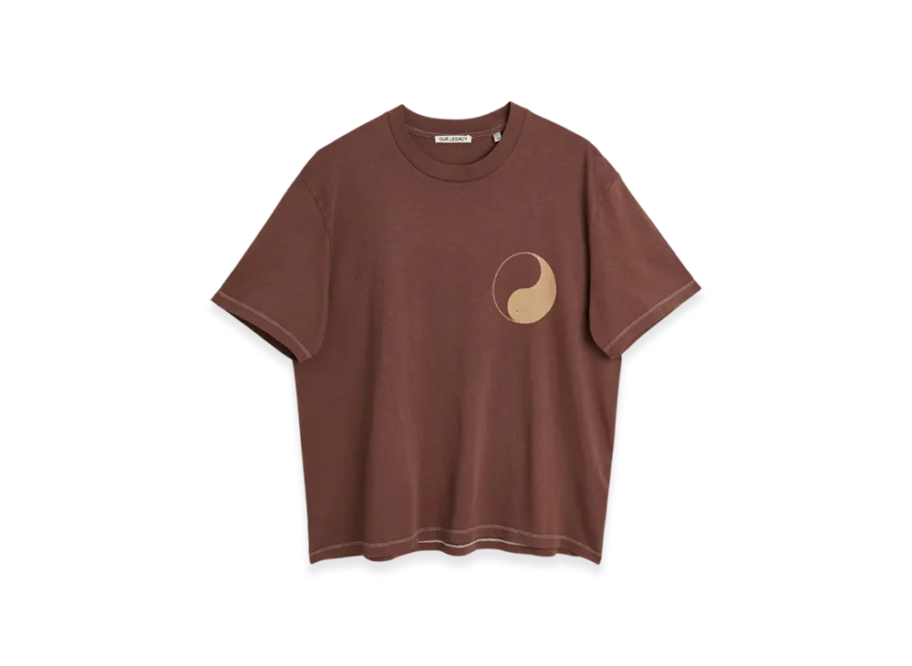 OUR LEGACY Work Shop Box T-Shirt Rocky Road Yin Yang "Rocky Road Yin Yang "