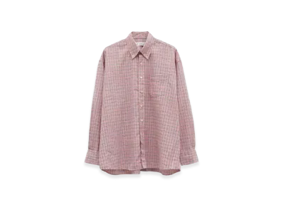 OUR LEGACY Borrowed BD Shirt "Pink Kimble Check"