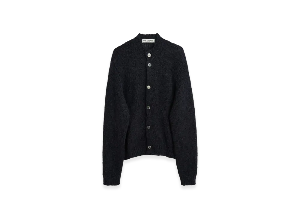 OUR LEGACY OPA Cardigan Fuzzy Mohpaca "Navy"