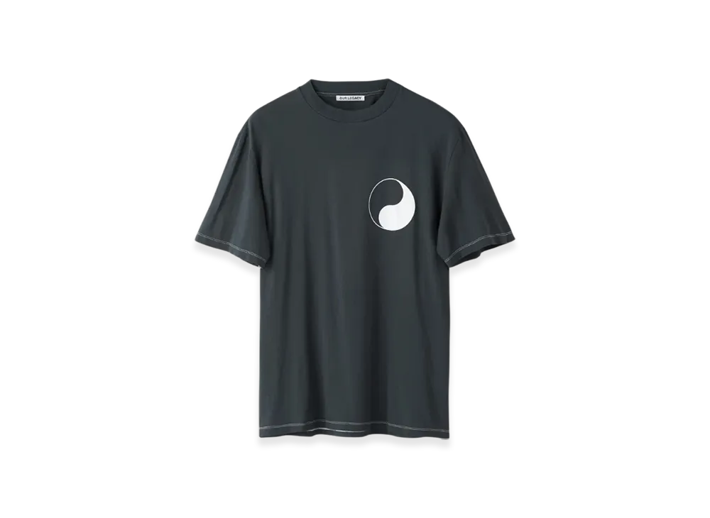 OUR LEGACY Work Shop Box T-Shirt Yin Yang "Black"