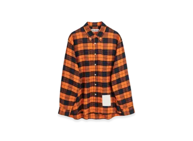OUR LEGACY Work Shop Shirt "Orange Check"