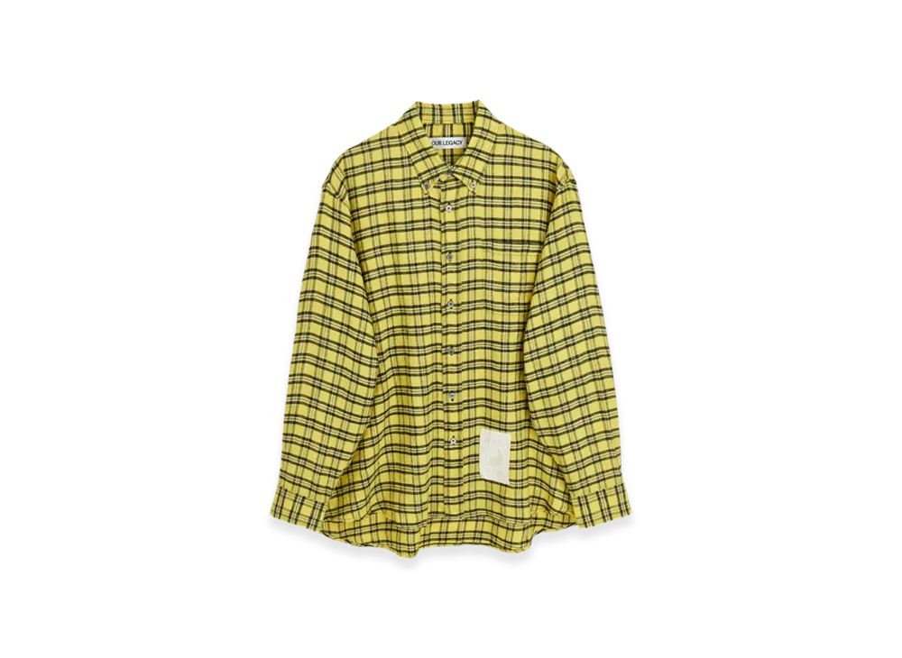 OUR LEGACY Work Shop Shirt "Yellow Black Check"