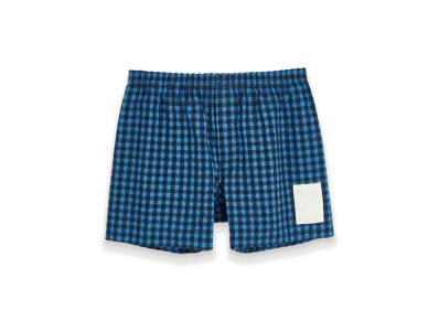 OUR LEGACY Work Shop Boxer Short "Blue Gingam"