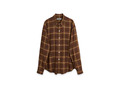 OUR LEGACY Work Shop Garibaldi Shirt "Check Affogato"
