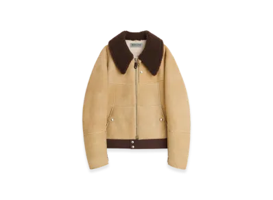 OUR LEGACY Work Shop Pilota Jacket "Bruciata Shearling Crema"