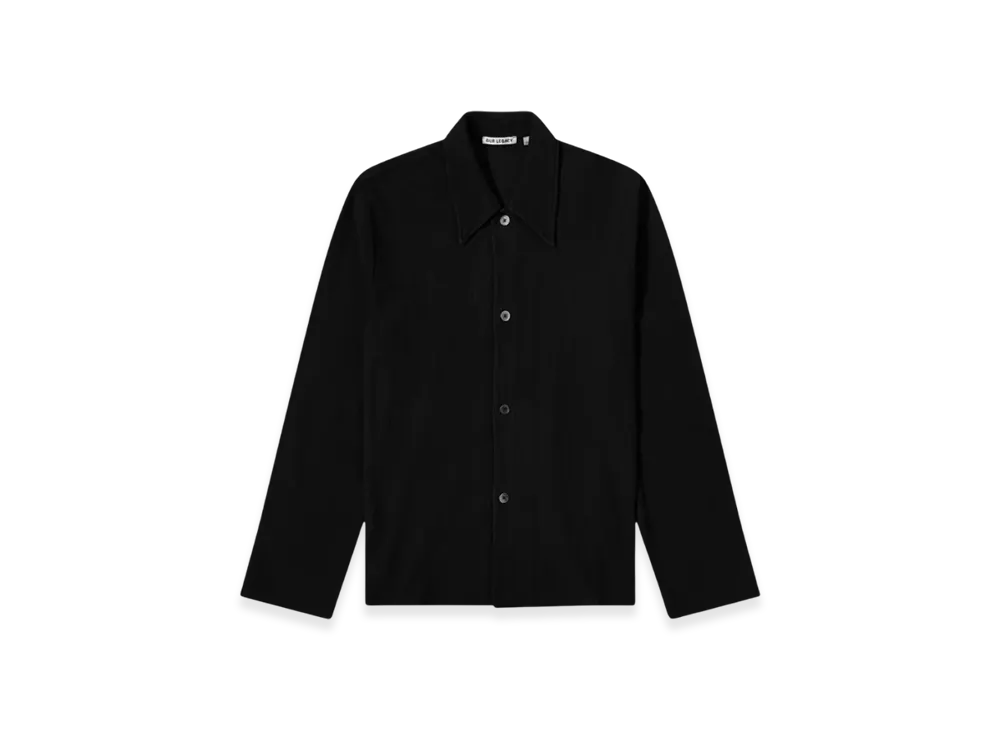 OUR LEGACY Waffle Rib Retreat Shirt "Black"