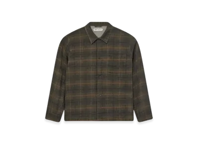OUR LEGACY Box Shirt Mirage Wax Check "Green"