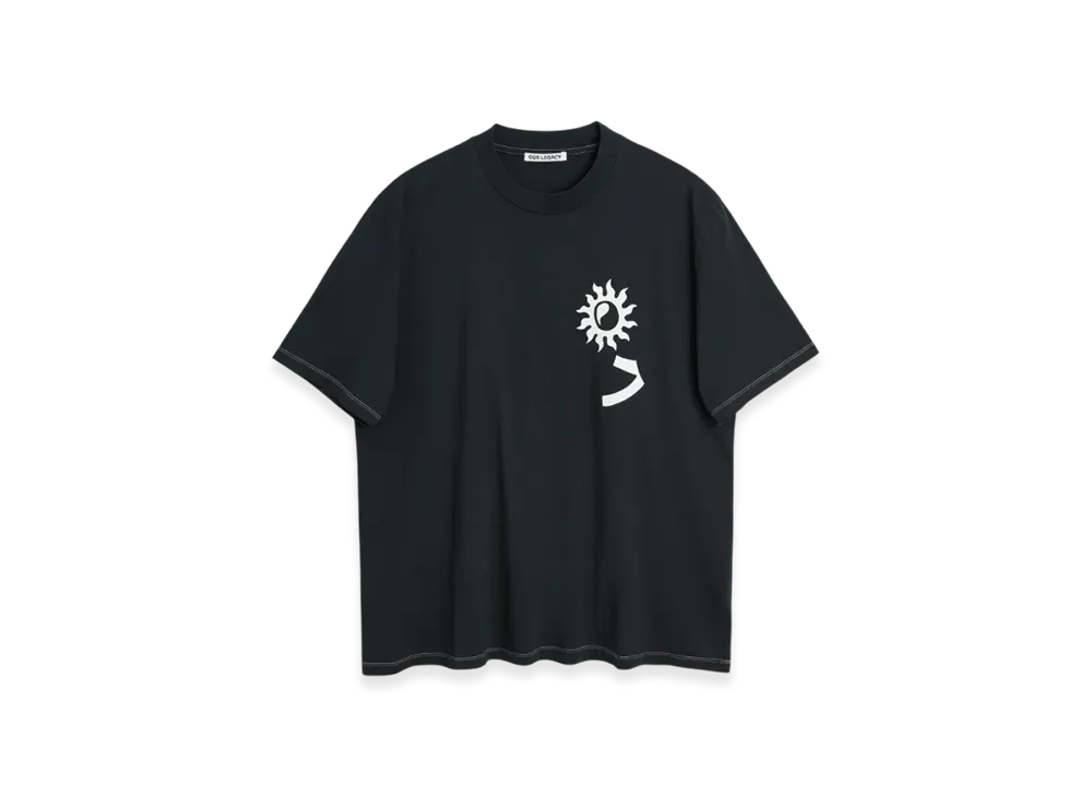 OUR LEGACY Work Shop Box T-Shirt Yin Yang "Black"