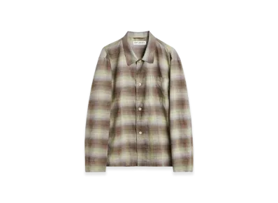 OUR LEGACY Box Shirt Summer Weave "Murky Static"