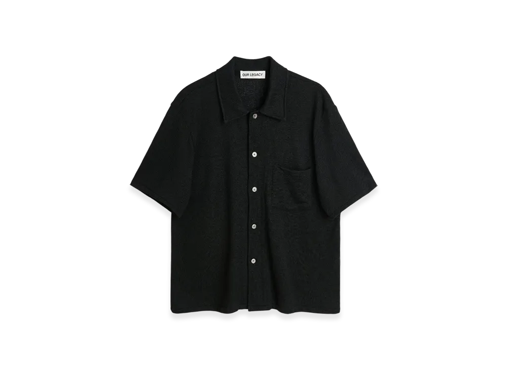 OUR LEGACY Box Shirt Shortsleeve "Black"