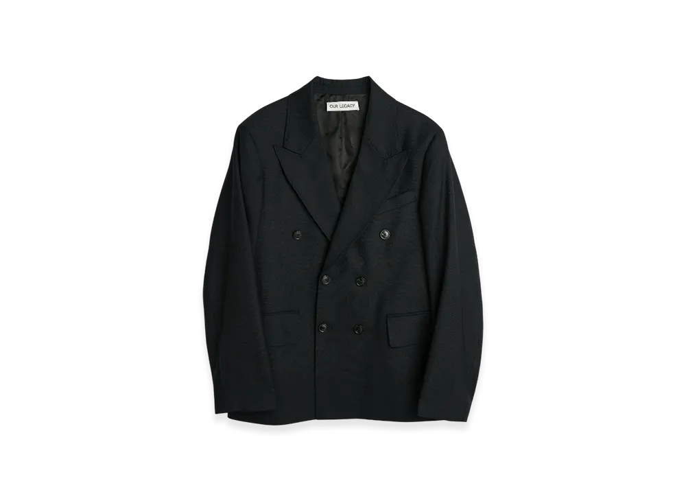 OUR LEGACY Unconstructed DB Blazer "Black"