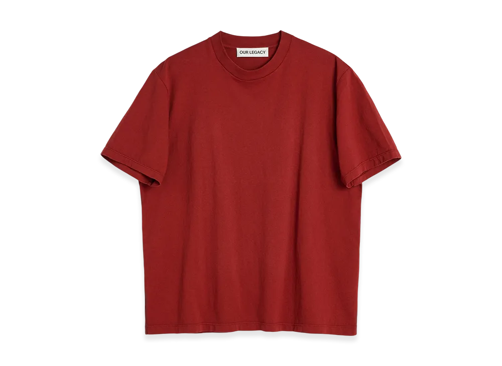 OUR LEGACY Box T-Shirt "Burnt Brick Legacy Jersey"