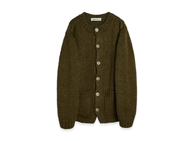OUR LEGACY Over Cardigan "Olive Mega Alpaca Wool"
