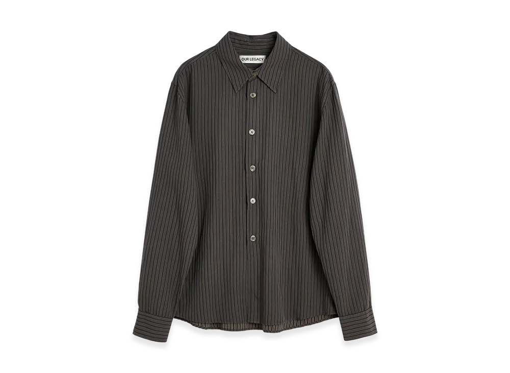 OUR LEGACY Beyond Shirt "Iron Stripe Ceremony Viscose"