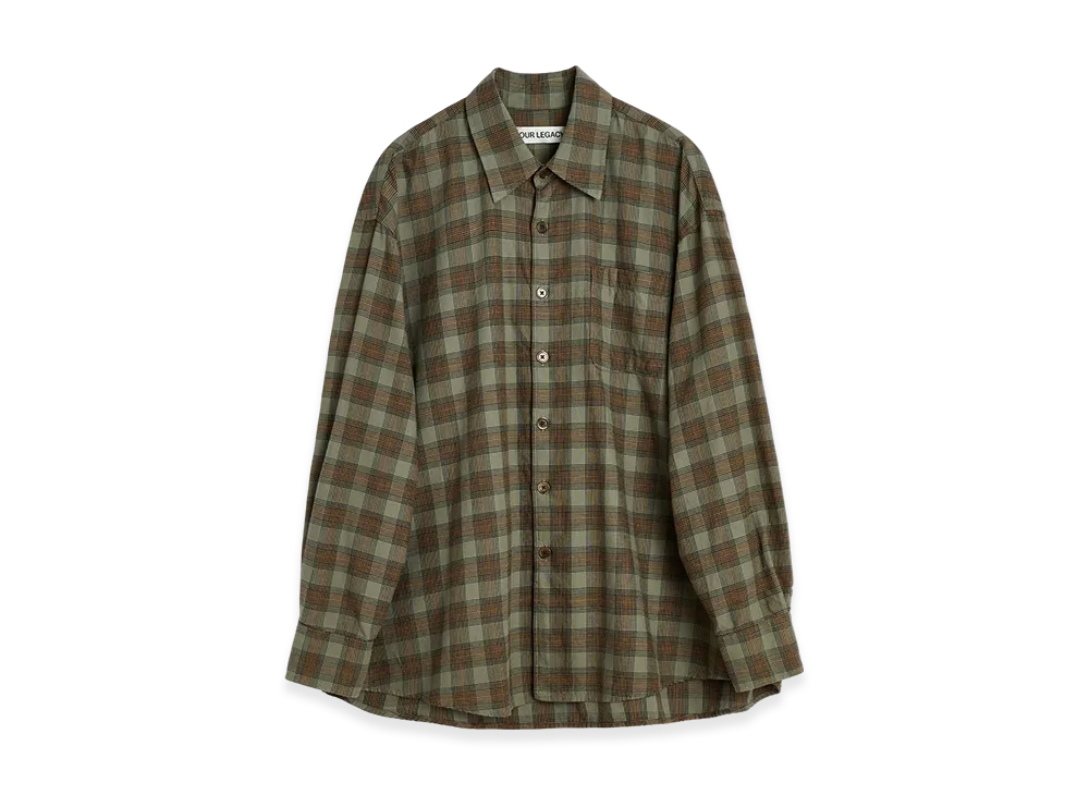 OUR LEGACY Borrowed Shirt "Iowa Flannel Check"