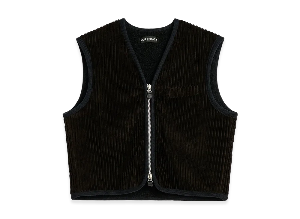 OUR LEGACY Top Vest "Profound Brown Mammoth Cord"