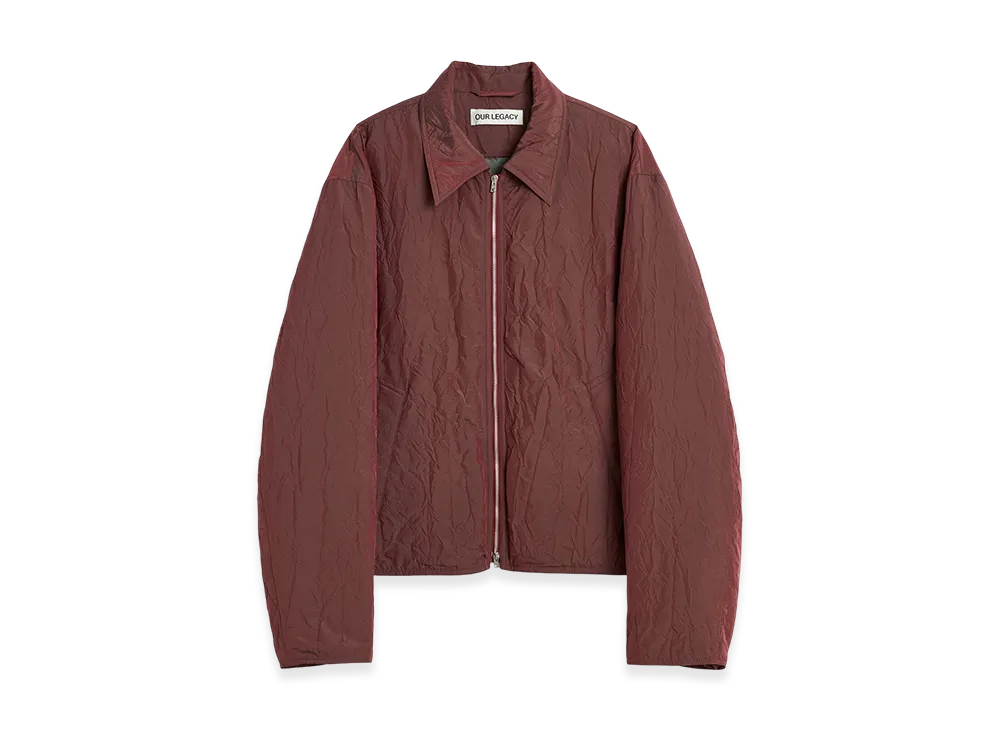 OUR LEGACY Slight Jacket "Shining Cherry Crinkle Solaro"