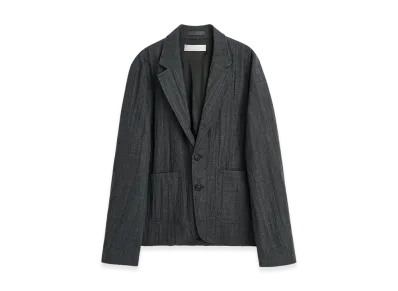 OUR LEGACY Temp Blazer "Stone Grey Plisse Wool"