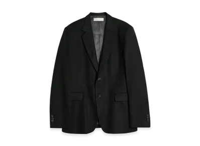 OUR LEGACY Ceremony Blazer "Coal Black Link Stripe Weave"