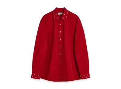 OUR LEGACY Above Shirt "Lipstick Red Super Poplin"