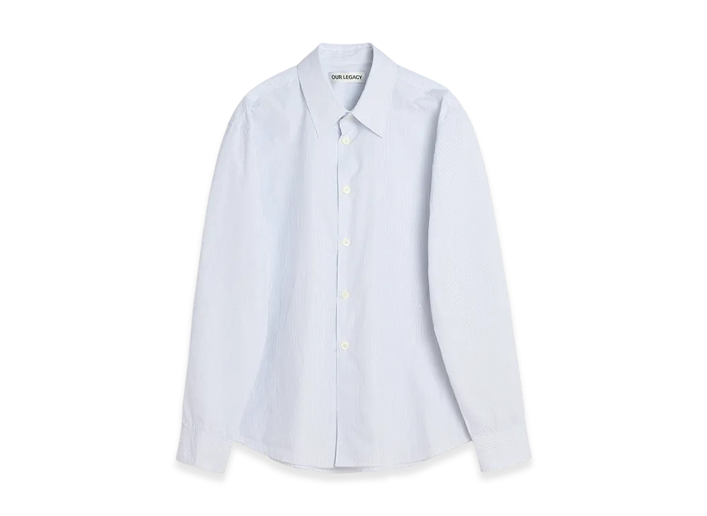 OUR LEGACY Beyond Shirt "Diner Pinstripe Super Poplin"