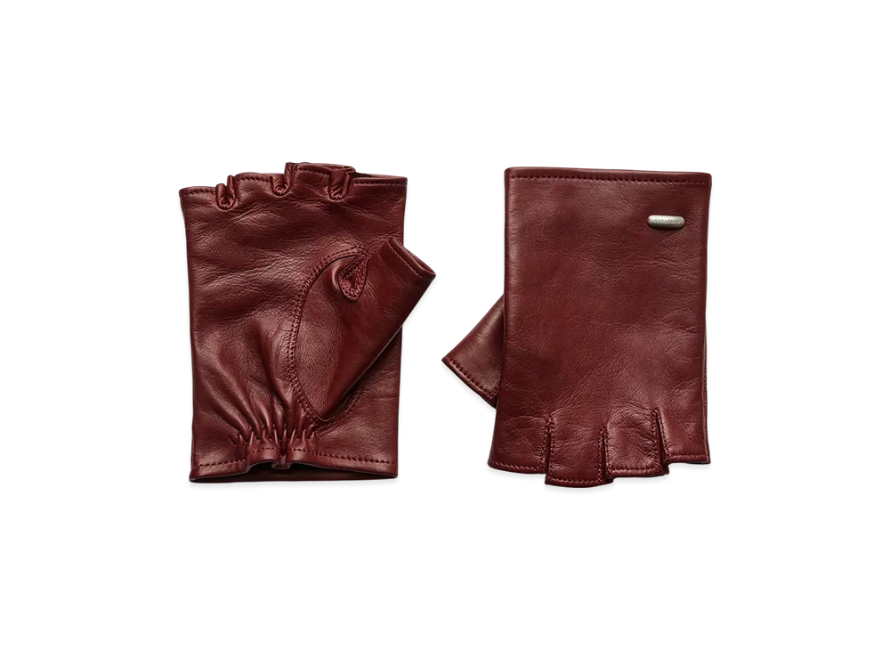 OUR LEGACY Biker Glove "Currant Red Nappa"