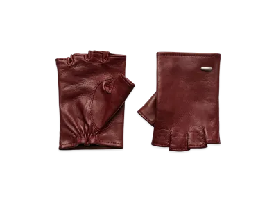 OUR LEGACY Biker Glove "Currant Red Nappa"