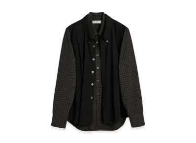 OUR LEGACY Double Borrowed Shirt "Black Faux Lumberjack Check"