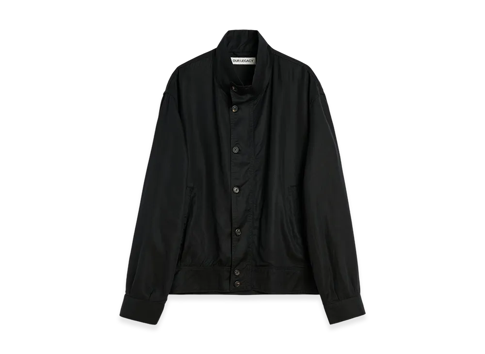 OUR LEGACY Mock Bomber "Draping Black Lyocell"