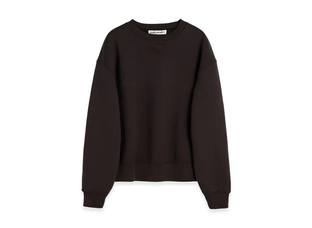 OUR LEGACY Perfect Sweatshirt "Black Bear Wooly Fleece"