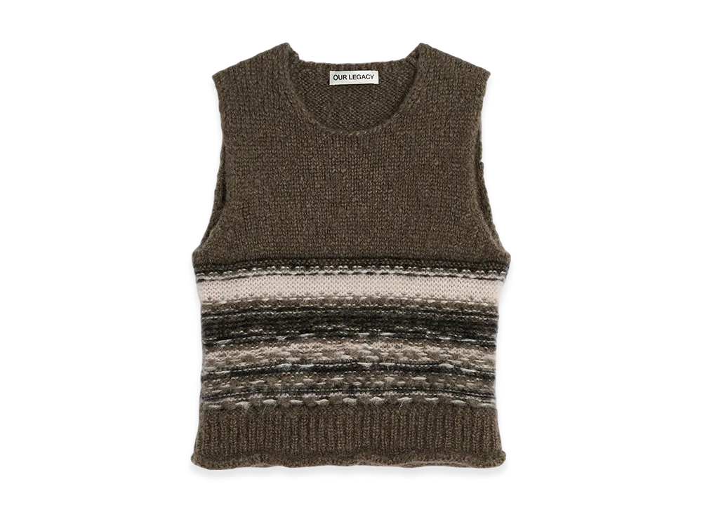 OUR LEGACY Pleaser Tank "Blur Fair Isle"