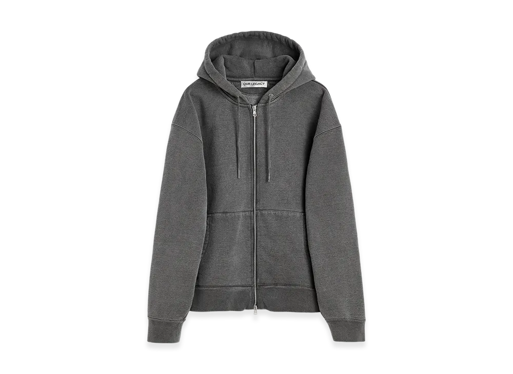OUR LEGACY Rascal Hood "Worn Black Hefty Fleece"