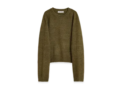 OUR LEGACY True Roundneck "Flush Green Rustic Wool Silk"